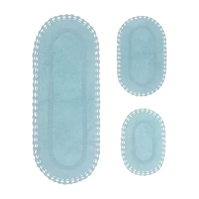 Home Weavers Inc Hampton Crochet Reversible Bath Rug