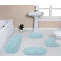 Home Weavers Inc Hampton Crochet Reversible Bath Rug