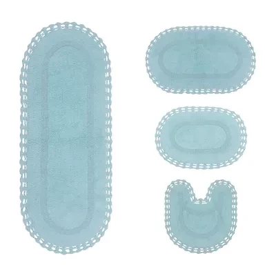 Home Weavers Inc Hampton Crochet Reversible Bath Rug