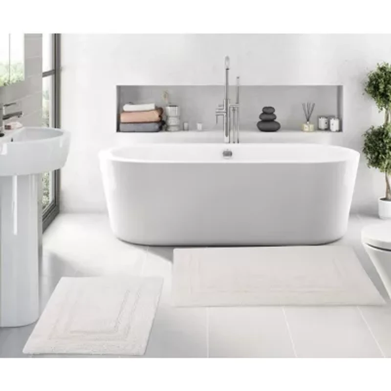 Home Weavers Inc Luxury Hotel Style Reversible Bath Rug