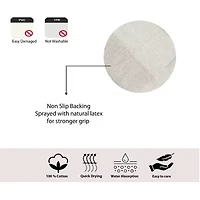 Home Weavers Inc Luxury Hotel Style Reversible Bath Rug