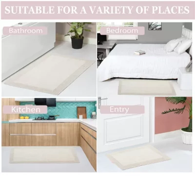 Home Weavers Inc Luxury Hotel Style Reversible Bath Rug