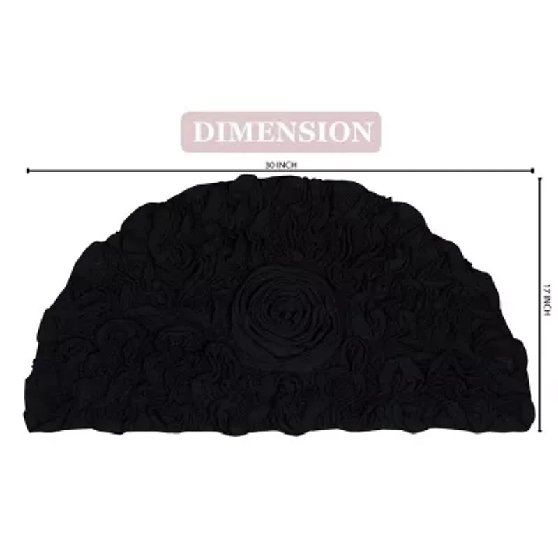 Home Weavers Inc Bell Flower Quick Dry Bath Rug