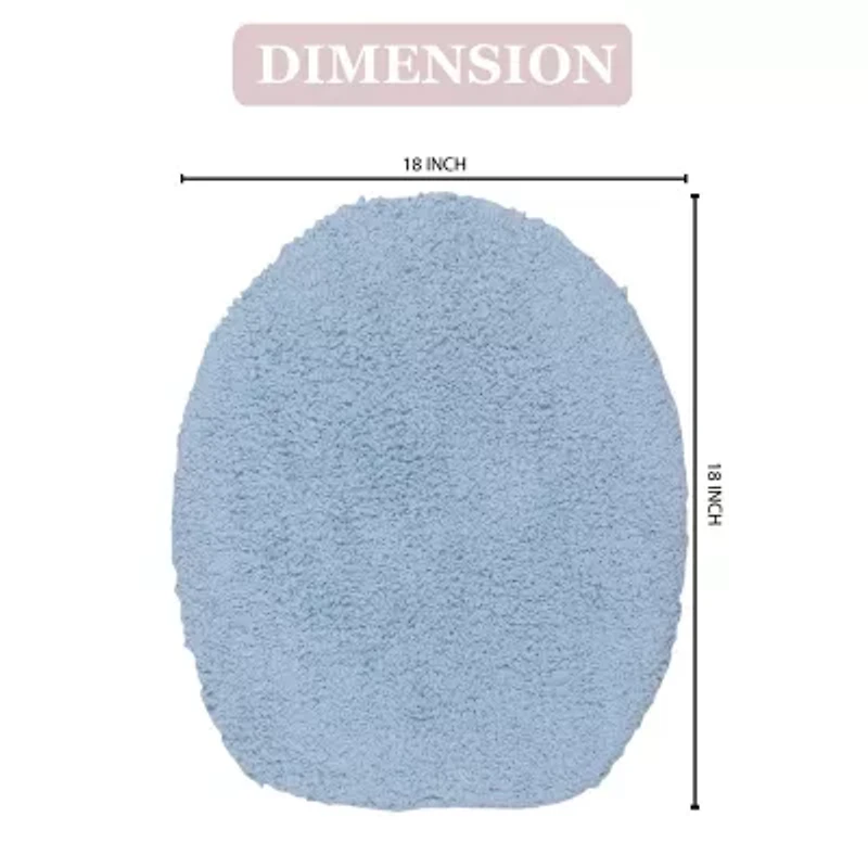 Home Weavers Inc Double Ruffle Toilet Lid Cover
