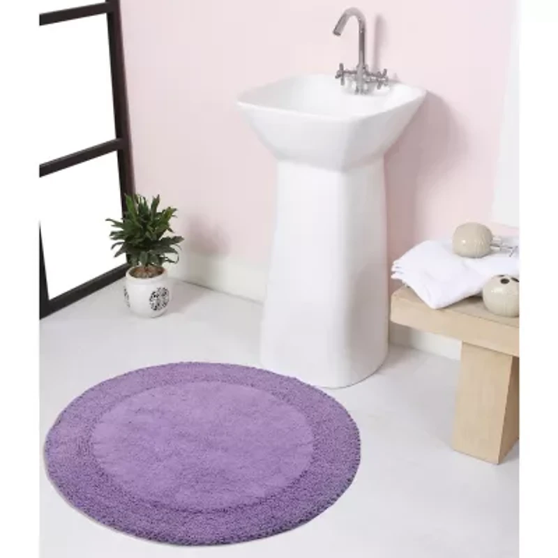 Home Weavers Inc Double Ruffle Quick Dry Bath Rug