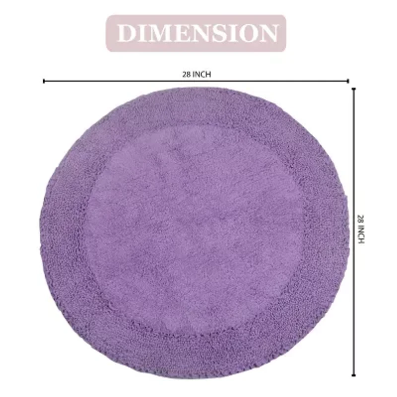 Home Weavers Inc Double Ruffle Quick Dry Bath Rug
