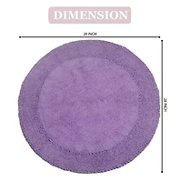 Home Weavers Inc Double Ruffle Quick Dry Bath Rug