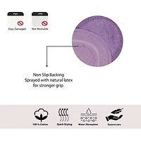Home Weavers Inc Double Ruffle Quick Dry Bath Rug