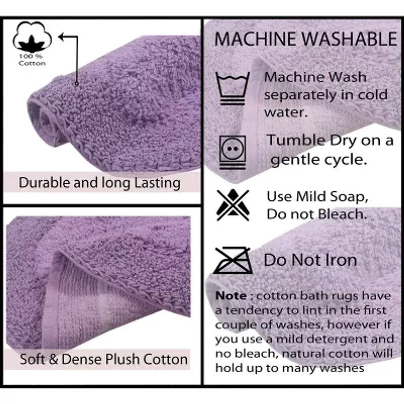 Home Weavers Inc Double Ruffle Quick Dry Bath Rug