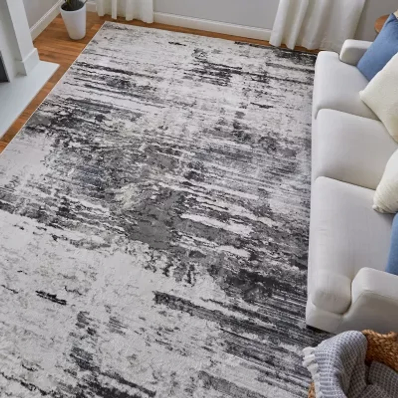 Weave And Wander Alexander Modern Abstract 34"X94" Indoor Rectangular Runner
