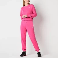 Reebok Womens French Terry Mid Rise Jogger Pant
