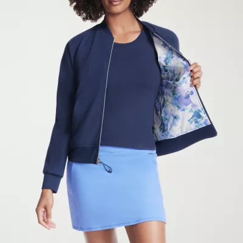 Skechers Womens GOWALK Seascape Floral Bomber Jacket