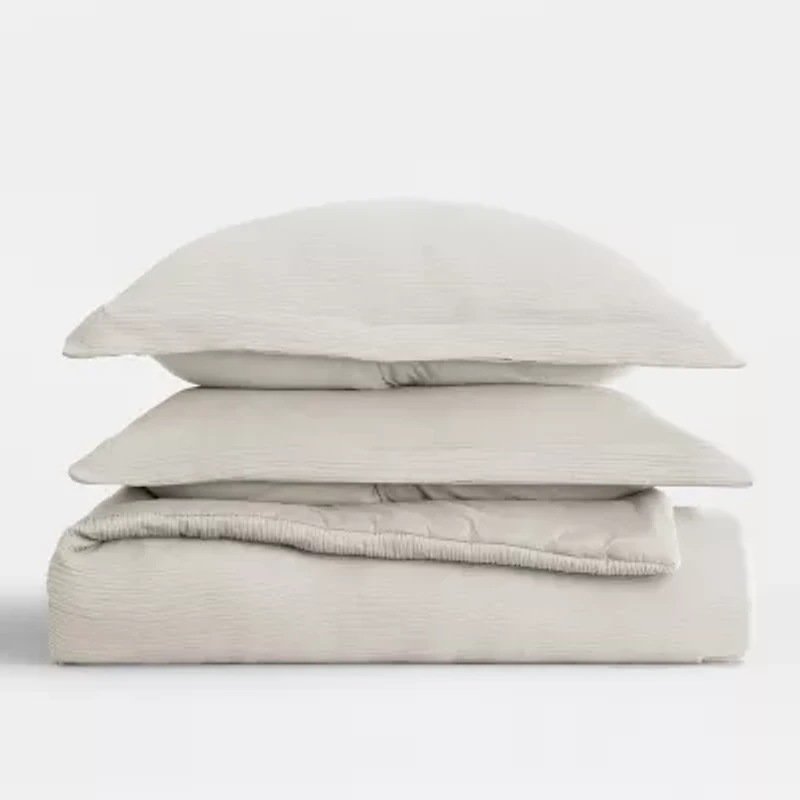 Casual Comfort Textured Cloud Gauze Down Lightweight Comforter Set