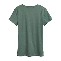 Womens Crew Neck Short Sleeve Regular Fit Peanuts Graphic T-Shirt