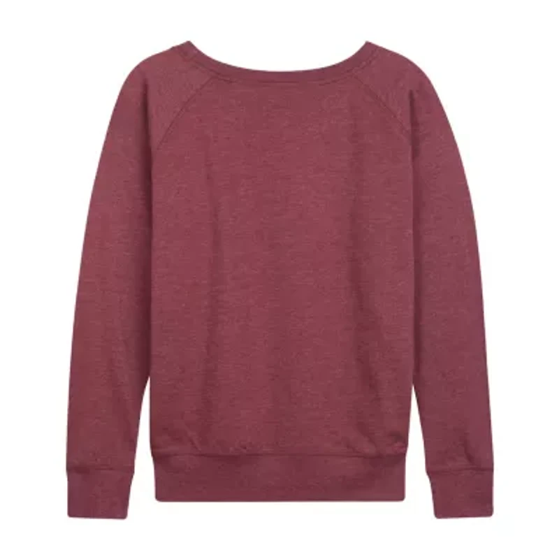 Snoopy Jackolantern Womens Round Neck Long Sleeve Regular Fit Graphic T-Shirt