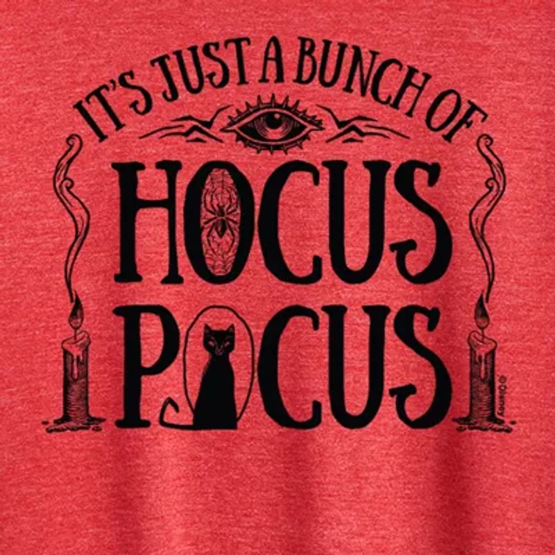 Womens Crew Neck Short Sleeve Regular Fit Hocus Pocus Graphic T-Shirt