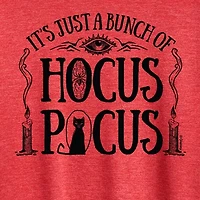 Womens Crew Neck Short Sleeve Regular Fit Hocus Pocus Graphic T-Shirt