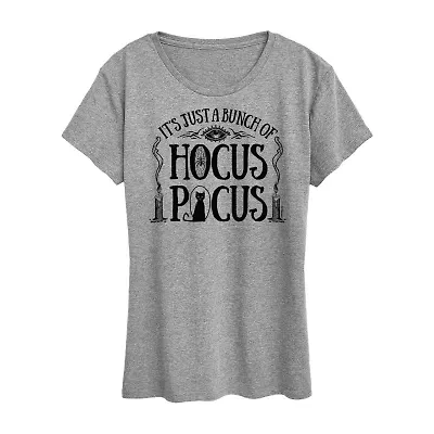 Hocus Pocus Womens Crew Neck Short Sleeve Regular Fit Graphic T-Shirt