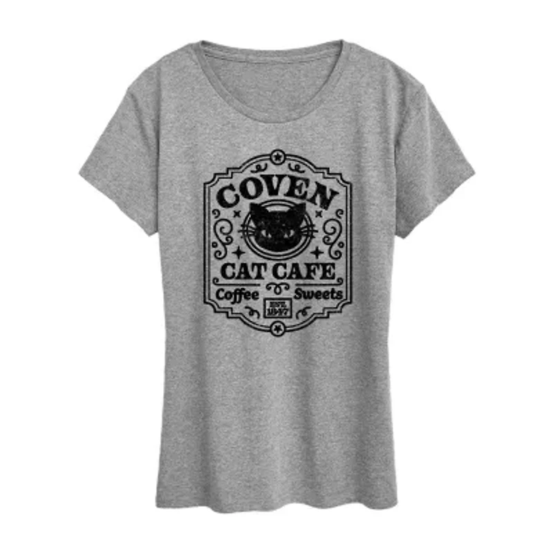 Womens Crew Neck Short Sleeve Regular Fit Graphic T-Shirt