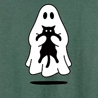 Womens Boat Neck Long Sleeve Regular Fit Graphic T-Shirt