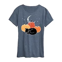 Womens Crew Neck Short Sleeve Regular Fit Graphic T-Shirt
