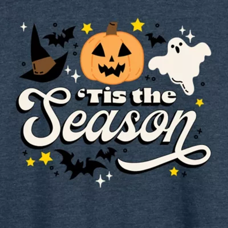 Womens Boat Neck Long Sleeve Regular Fit Graphic T-Shirt