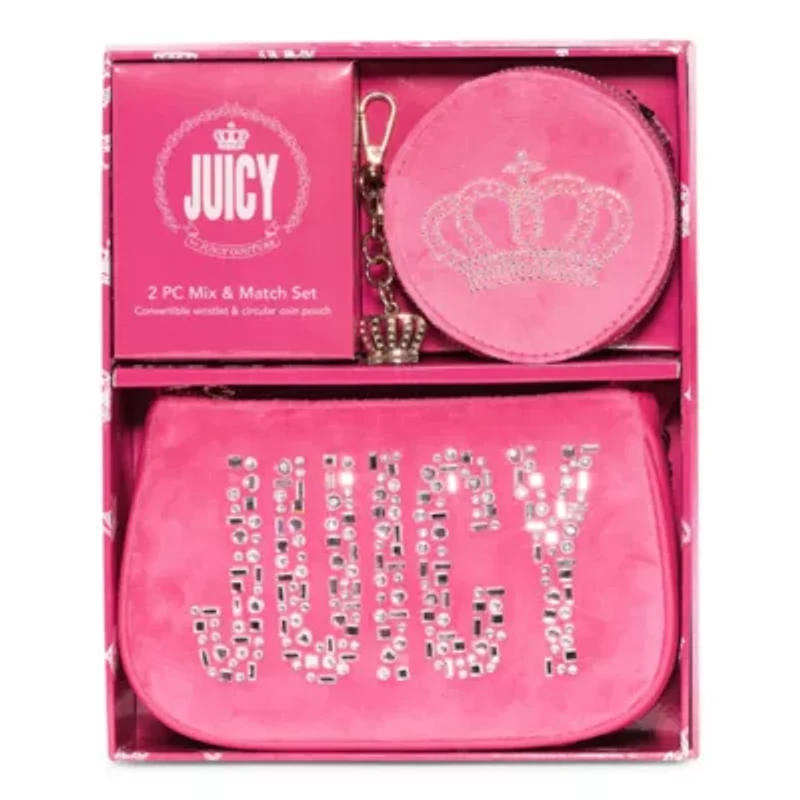 Juicy By Couture Shine Bright Velour Wristlet