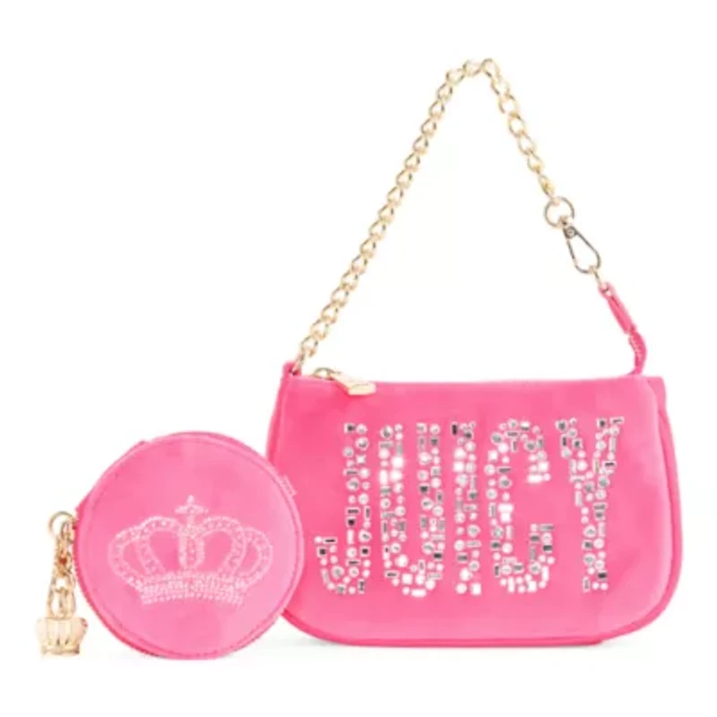 Juicy By Couture Shine Bright Velour Wristlet
