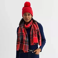 Liz Claiborne Plaid Boxed 2-pc. Cold Weather Set