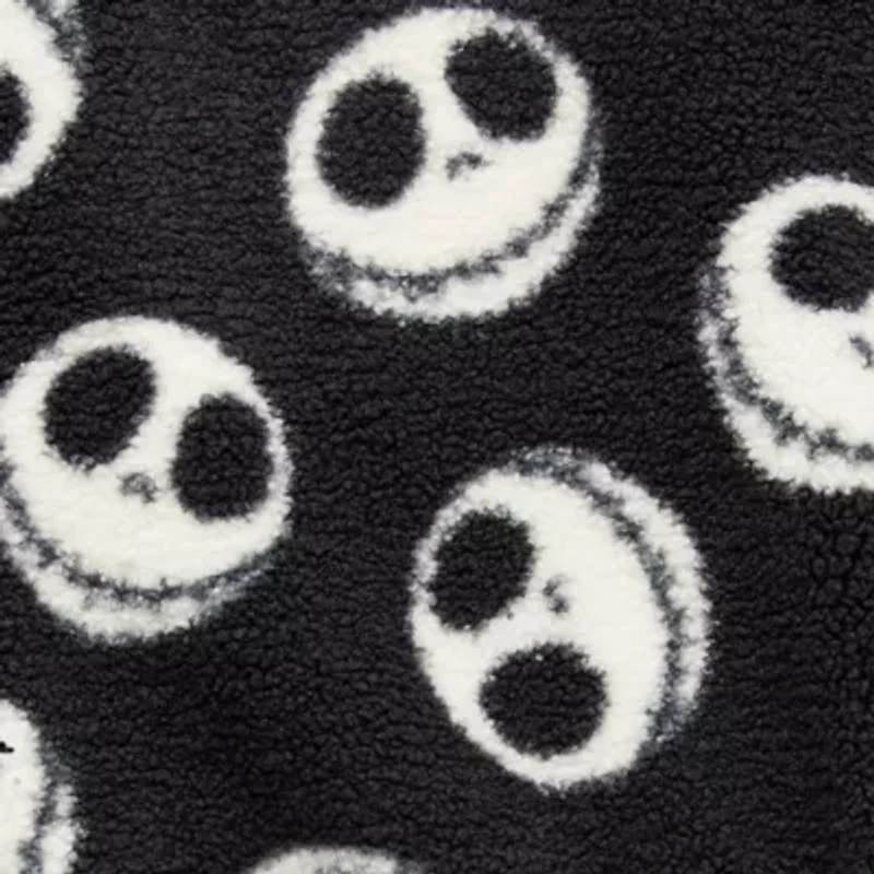 Womens Juniors Mock Neck Long Sleeve Nightmare Before Christmas Quarter-Zip Pullover