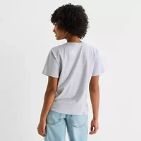 Womens Juniors Crew Neck Short Sleeve Regular Fit Betty Boop Graphic T-Shirt