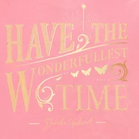 Glinda Boyfriend Womens Juniors Crew Neck Short Sleeve Regular Fit Wicked Graphic T-Shirt