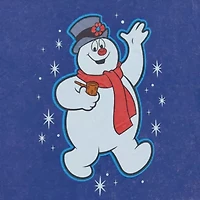 Frosty Oversized Womens Juniors Crew Neck Short Sleeve Regular Fit Graphic T-Shirt