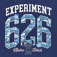 Womens Juniors Boat Neck Long Sleeve Lilo & Stitch Sweatshirt