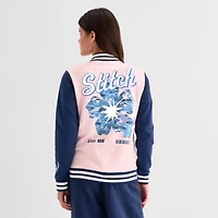Womens Juniors Lilo & Stitch Fleece Midweight Bomber Jacket