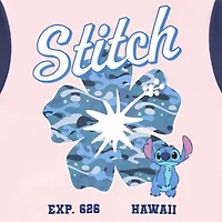 Womens Juniors Lilo & Stitch Fleece Midweight Bomber Jacket