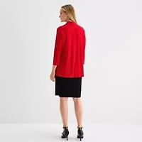 Connected Apparel Womens Faux-Jacket Dress