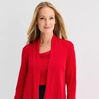 Connected Apparel Womens Faux-Jacket Dress