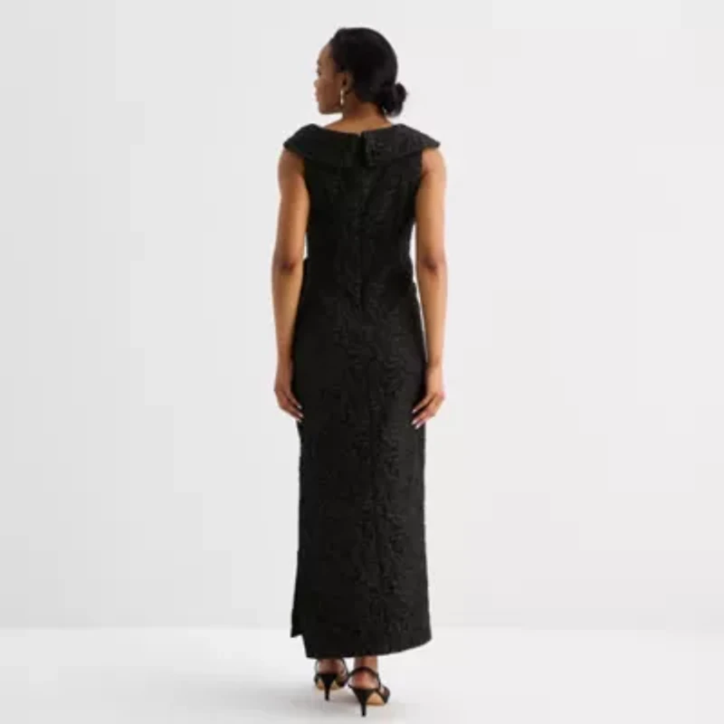 Brianna Milay Womens Sleeveless Evening Gown