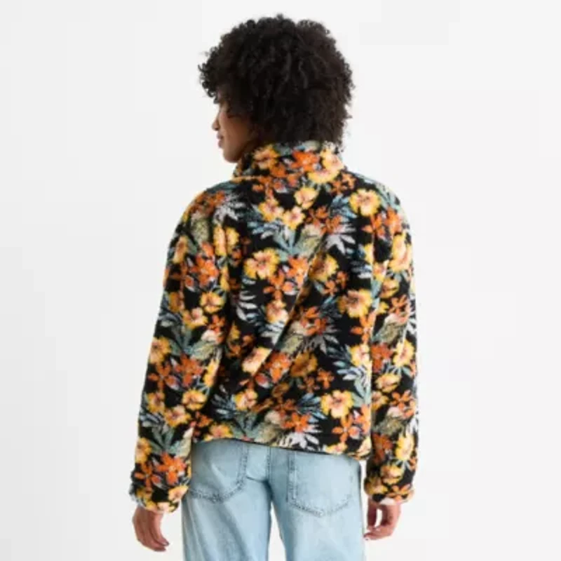 Hurley Womens Juniors Long Sleeve Quarter-Zip Pullover