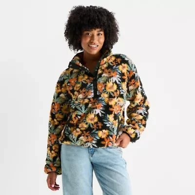 Hurley Womens Juniors Long Sleeve Quarter-Zip Pullover