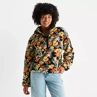 Hurley Womens Juniors Long Sleeve Quarter-Zip Pullover