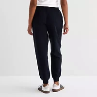 Hurley Womens Juniors Cuffed Mid Rise Knit Jogger Pant