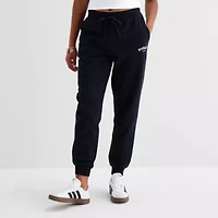 Hurley Womens Juniors Cuffed Mid Rise Knit Jogger Pant