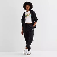 Hurley Womens Juniors Cuffed Mid Rise Knit Jogger Pant