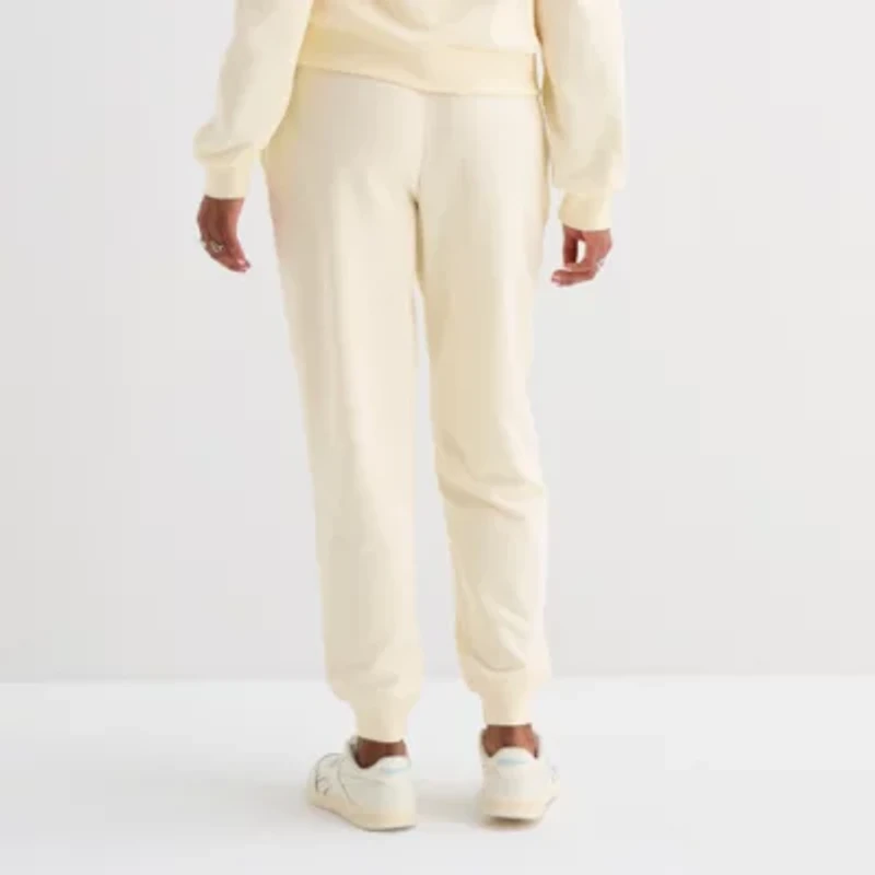 Hurley Womens Juniors Cuffed Mid Rise Knit Jogger Pant