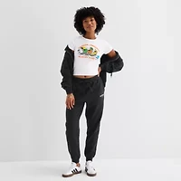 Hurley Womens Juniors Crew Neck Short Sleeve Fitted Graphic T-Shirt