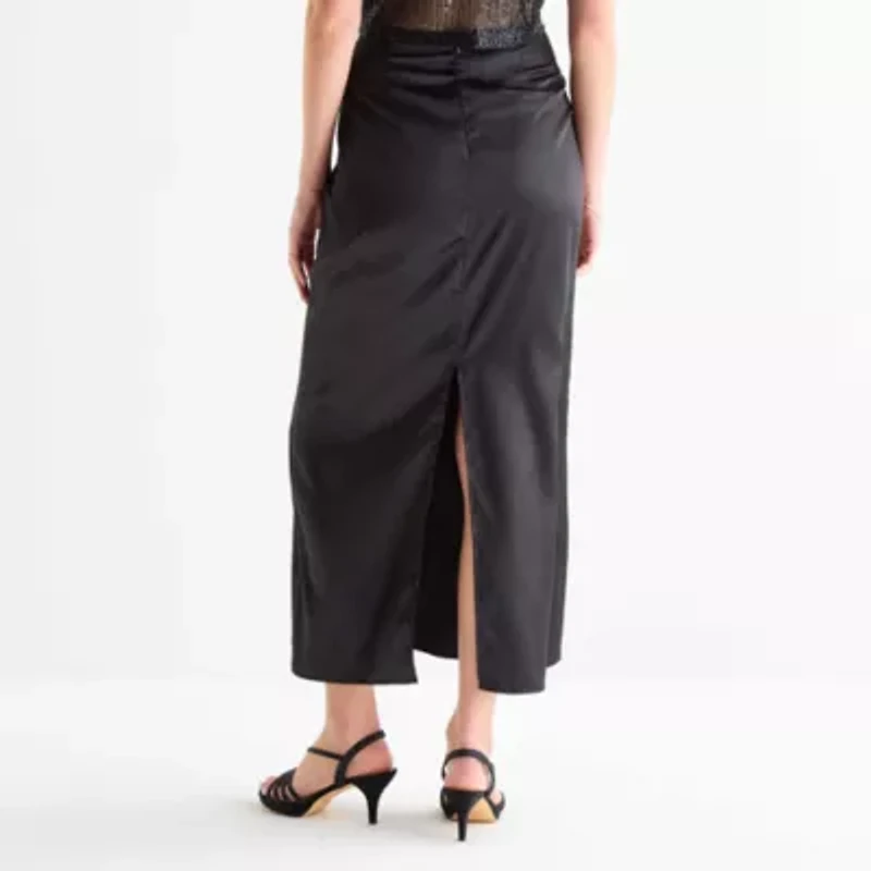 Forever 21 Womens Juniors Mid Rise Maxi Skirt