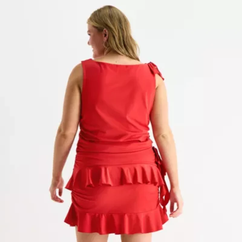 Forever 21 Womens Plus Boat Neck Sleeveless Blouse