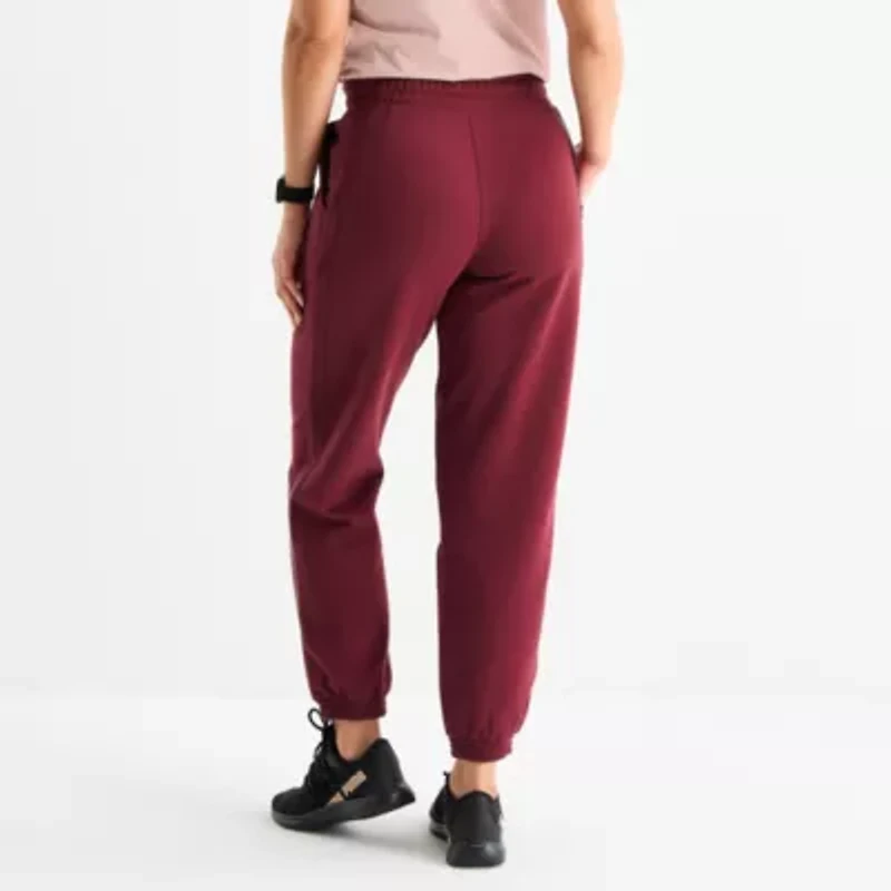 PUMA Womens Cuffed Regular Fit Fleece Active Jogger Pant